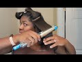 DIY RELAXER TOUCH-UP AT HOME, START TO FINISH ( neutralize, deep condition, blow dry, flat iron)