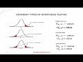 Two tailed test, Right & Left tailed test - Hypothesis testing and How to decide which test to use