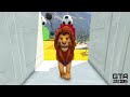 Simba,Pumbaa,Mufasa,Scar,Kiara,Rafiki,Timon dive into the water through a Pipe GTA 5 | THE LION KING