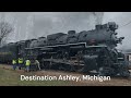 Chasing Pere Marquette 1225 Pulling The North Pole Express!