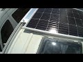 Solar panels on Unistrut. Motorhome conversion. #van build