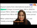 International students files for asylum claims