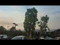 Zaca Lake Fire At Sunset Seen From Santa Barbara, CA - 07/08/24