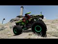 Monster Jam INSANE Racing, Freestyle and High Speed Jumps #20 | BeamNG Drive | Grave Digger