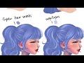 HOW TO DRAW HAIR -updo ponytail step by step!