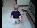 Bryson is learning to sweep!