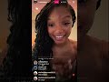 Halle Bailey Plays New Snippet Of A Song Called “Because I Love You” (Instagram Live)