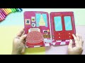 How to make paper doll house : Pink house Quite Book