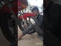 Karizma front tyre change