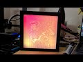 3D Printed LED LIT Lithophone Frame Demo