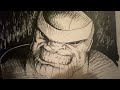 Drawing - THANOS - The whole process