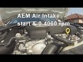 Nissan 370z Stock vs AEM intake sound