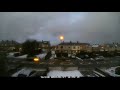 Fast Weather Time Lapse, Bradford, UK, Heavy Snow Showers, 17/01/2018