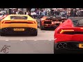 Reactions to a Lamborghini in London!