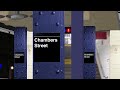 Openbve Quickie R179 (A) train at Chambers Street with Railgap & LED Interior Lighting