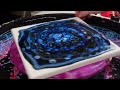 DEEP AZURE OASIS Acrylic Pour Painting and Fluid Art