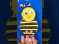 Easy Bee Craft, New Creative Craft ideas for kids #bee #insects #trending #diy #youtube #art #shorts