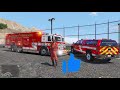 GTA 5 Firefighter Mod New Hazmat Level A Suits - Responding To A Chlorine Leak At Chemical Factory