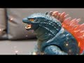 My comeback Godzilla action figures fighting video - Evolved Godzilla Vs Godzilla and Shin Godzilla