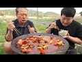 Samdoritang! Braised spicy chicken with pork belly - Mukbang eating show