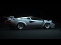 Lamborghini Countach QV 5000 walk around car rotation video screen saver