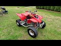 Honda TRX 400ex Cold Start ATV Review walk around