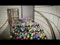 Balls on spiral stair, Blender animation, Rigid body simulation, Eevee