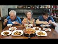 Nostalgic shrimp and pumpkin stew mukbang (stir-fried tofu and eggplant, stewed cutlassfish) recipe