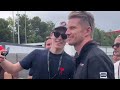 Max Verstappen gossiping to Lando Norris about Charles Leclerc after Qualifying | #SpanishGP BTS