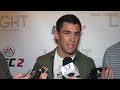 Dominick Cruz media scrum at EA UFC 2 launch in Las Vegas