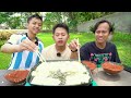 MUKBANG HAHU HOHENG ALA CINA SAMPE SAKIT PERUT | Trio Rakus