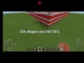 500 TNT vs 500 villagers minecraft