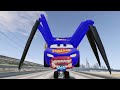 Epic Escape From McQueen Eater Giant Bot, Spider Eater MusicMan Eater in BeamNG Compilation#8