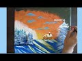 ❄☃ Beautiful Sunset Winter !! Relaxing Acrylic Painting (Minakshi art 26) easy step by step