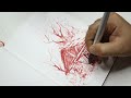 Cabin in the Woods | Ink Drawing with Pilot Metropolitan | ASMR