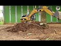 RC Road Construction, Excavator CAT 336D and RC Bruder MAN TGS low loader working