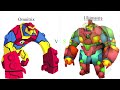 Omnitrix vs Ultimatrix side by side comparison All Parts
