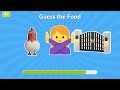 Can You Guess The FOOD By Emoji?🍔 food emoji quiz