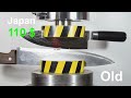 HYDRAULIC PRESS VS KNIVES OF DIFFERENT COSTS
