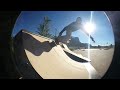 34 Year Old Skateboarding - Day 135 - transition so fun! - fisheye lens