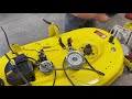 HOW TO CHANGE John Deere blade brakes 42 in.