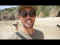 Day Trip to Porthcurno & Pedn Vounder Beach - SO BEAUTIFUL! Cornwall Travel Vlog