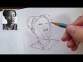 Full process portrait sketch | Real time