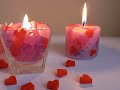 ❤ Como hacer VELAS ROMÁNTICAS para SAN VALENTIN, y para el DÍA DE LOS ENAMORADOS❤