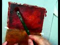 How to Paint a Vincent Van Gogh  Blended Background in Acrylics  by Ginger Cook