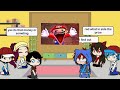 Gachalife red, pokemon and fnf characters reacts to mario was in squid game smg4 series 1 episode 1