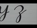 How to write Faux(fake) calligraphy with a pen | Small letters | Like brush pen handwriting