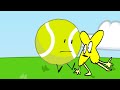 BFDI: Tennis Ball Encounters A Faceless Clone Of Himself (Animated)