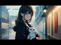 The lights of the night metropolis. Anime style by #pixverse || Calm and relaxing music, rain sound.