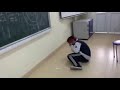 Ninja Namruto throws a shuriken at the Black Board then falls over (The Vietnamese Biology Shinobi)